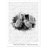 Lyrics -- Ryan and Shaunny foreland beyond  -- 5x7 -- Gelato
