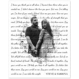 Lyrics Song -- Poster/ 8''x10'' -- Steve & Sabrina