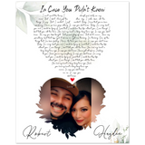 Music Lyrics Song -- Poster/ 8''x 10'' -- Robert & Haydee