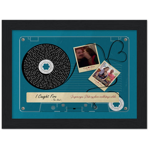 Cassette -- Cody & Alexis 02.06.20 -- Black framed 6x8 -- Gelato