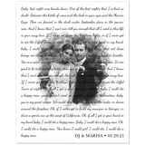 Lyrrics -- DJ & Marisa 05.29.21 -- 16x20 -- Gelato