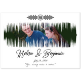 Love Anniversary Print -- Unframed 20''x28''  -- Melisa & Benjamin
