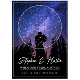 Star map -- Stephen & Harlie June 12, 2021 -- 20x28 -- Gelato