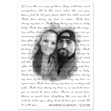 Lyrics --  Ricardo & Ashley 12.27.08 -- 28x40 -- Gelato