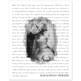 Music Lyrics Song -- Poster/ 8''x10'' -- Alex & Kayla