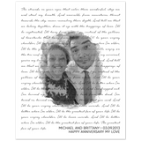 Lyrics Song -- Poster/ 8''x10'' -- Michael and Brittany