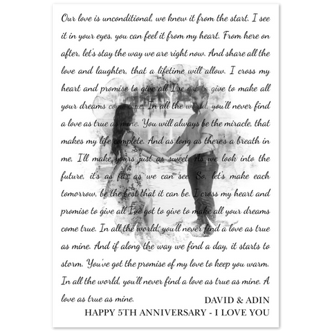 Gelato 28x40 Poster - David & Adin - 1.3 Cross Heart