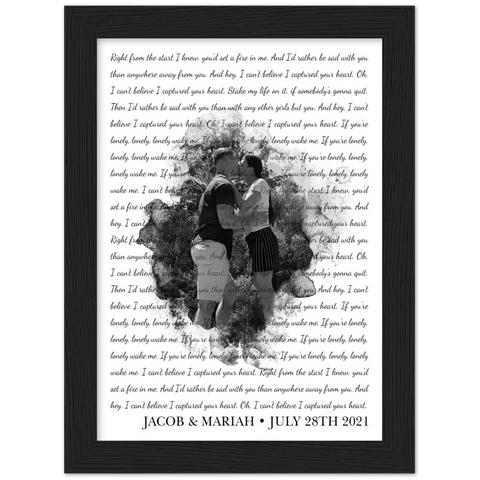 Gelato Framed 6x8 - Wake Me - Jacob & Mariah