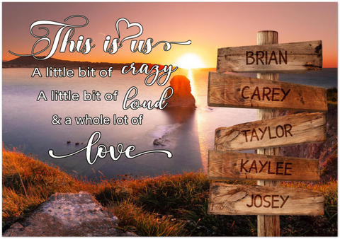 Name Street Sign -- 28''x40'' -- This is us.