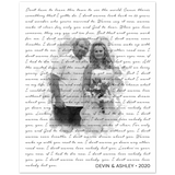 Music Lyrics Song -- Poster/ 8''x10'' -- Devin & Ashley