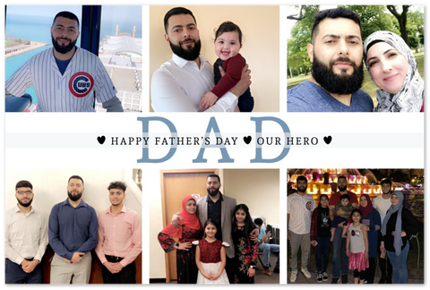 Daddy Family Prints -- Unframed 12''x18'' -- Our hero