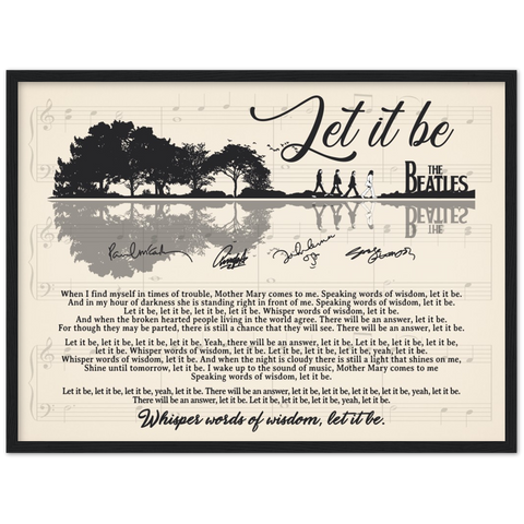 Framed Gelato 24x18 - Let It Be 2 - Black