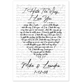 Lyrics --  Mike & Leandra  7-12-08 -- 28x40 -- Gelato