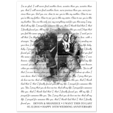Lyrics -- Devon & Shaneece • I Want This To Last -- 5x7 -- Gelato