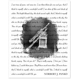 Lyrrics -- Norbert J. Panko (What a Wonderful World) -- 16x20 -- Gelato