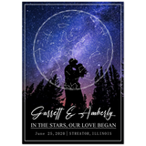 Stars Map -- Poster 20x28 -- Garrett & Amberly