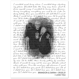Lyrics Song -- poster/ 6''x 8'' -- Brandon & Sarah