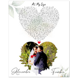 Music Lyrics Song -- Poster/ 8''x 10'' -- Alexandra & Frankie