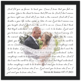 Steven & Jessica - Framed 12x12 Gelato - Iris