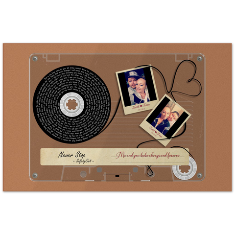 Cassette -- Keith & Trina -- 11x17 -- Gelato