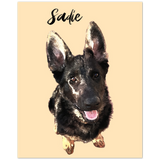 Dog poster -- Sadie 2.9 -- 8x10 -- Gelato