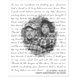 Lyrics Song -- Poster/ 8''x10'' -- Jc & Dena