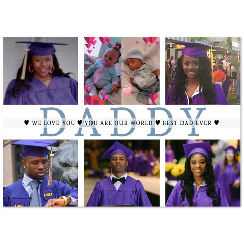 Family Prints -- poster/ 20''x28'' -- you are our world