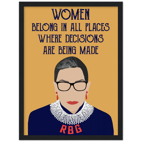 Women Belong All Places -- 1 -- Black framed 12x16 -- gelato