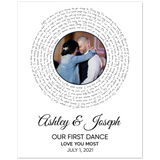 Vinyl -- Ashley & Joseph July 1, 2021 -- 8x10 -- Gelato