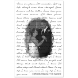 Lyrics -- Father/Daughter Dance -- 11x17 -- Gelato
