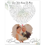 Music Lyrics Song -- Poster/ 8''x 10'' -- Carol&Steve