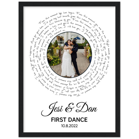 Gelato Framed 12x16 - Jesi & Dan 10.8.2022 - First Dance
