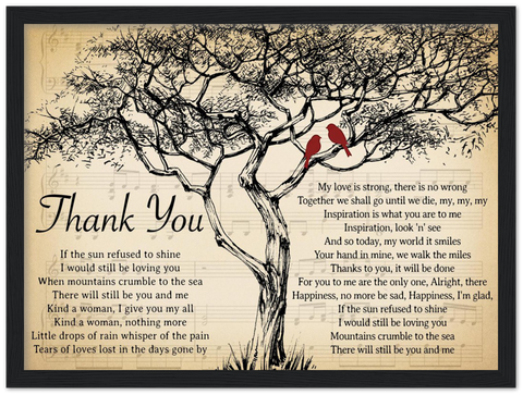 Thank you -- 31 -- Black framed 12x16 -- Gelato