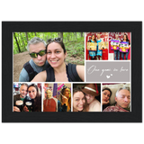 Poster -- One year in love -- Black framed 7x5 -- gelato