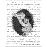 Lyrics Song -- Poster/ 8''x10'' -- Dave &  Christa 2