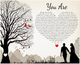 Song Lyrics -- You Are ( Jimmy Wayne) -- 8x10 -- Gelato