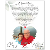 Music Lyrics Song -- Poster/ 8''x 10'' -- David & peggy