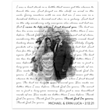 Music Lyrics Song -- Poster/ 8''x10'' -- Michael & Erin Luca