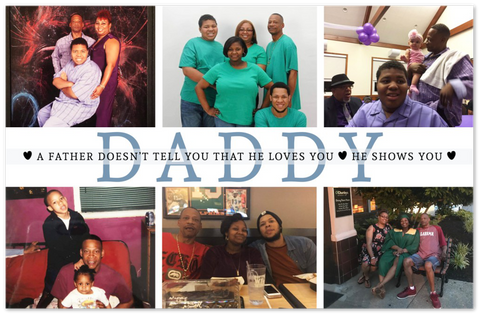 Daddy Family Prints -- Unframed 11''x17'' -- He shows you