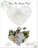 Music Lyrics Song --  Unframed 16''x20'' -- Michael and Kacie