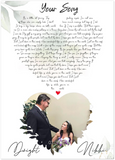Music Lyrics Song -- 20''x 28'' -- Dwight & Nikki