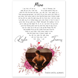 Lyrics -- Kayla and james Then until always -- 28x40 -- Gelato