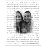 Happy 10 year Anniversary - Unframed 8x10