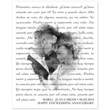 Lyrics -- Maria - Juan Carlos 06-02-2018 -- 16x20 -- Gelato