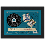 Cassette -- Sean and Amber 07/17/2011 -- Black framed 5x7 -- Gelato