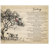 Lyrics Song -- Poster/ 8''x 10'' -- Sailing (Christopher Cross)