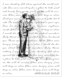 Music Lyrics Song -- Unframed 16''x20'' -- James & Allie