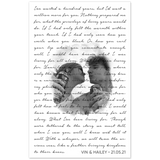 Lyrics Song -- Poster/ 11''x17'' -- Vin & hailey -- gelato
