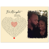 Lyrics -- Greg and Nisa -- Poster 8x6 -- Gelato