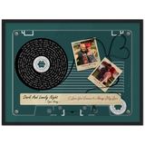 Cassette -- Whitney & Craig 02.18.2021 -- Black framed 18x24 -- Gelato